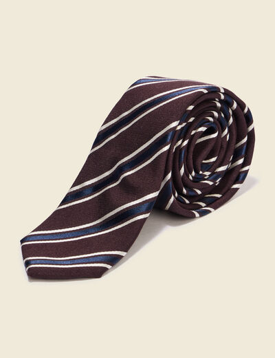 Cravate marron fonc&eacute; homme