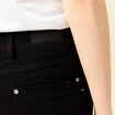 Jeans regular 5 poches denim noir femme