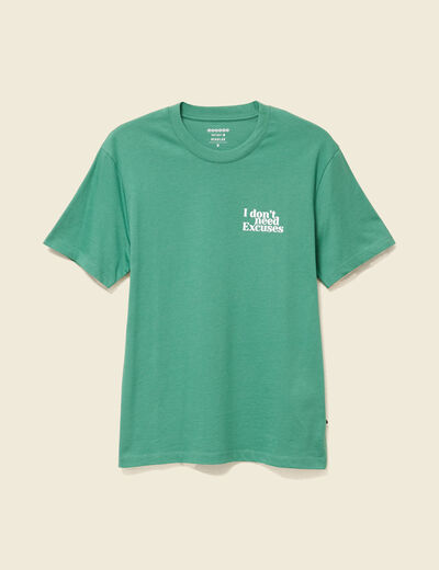 T-shirt en coton vert homme