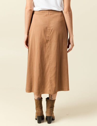 Jupe marron clair femme
