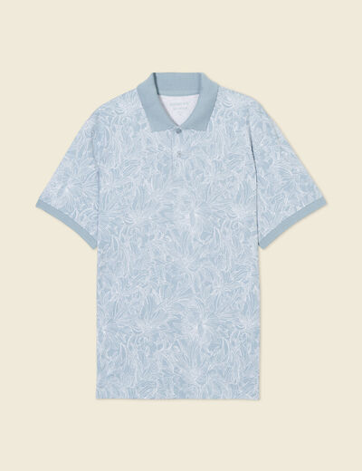 Polo éco-responsable vert homme