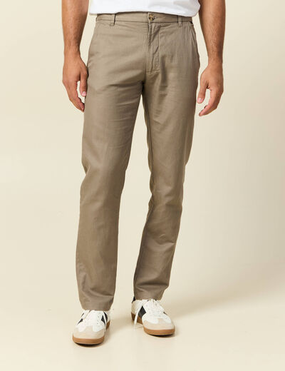 Pantalon chino sable homme
