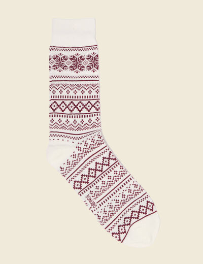 Paire de chaussettes ecru homme