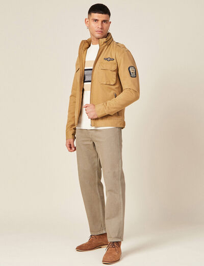Pull éco-responsable ecru homme