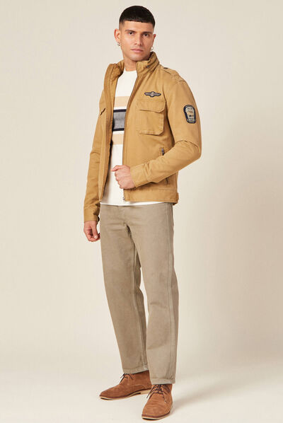 Pull éco-responsable ecru homme