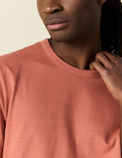 T-shirt manches courtes vieux rose homme