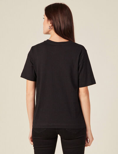 T-shirt SmileyWorld noir femme