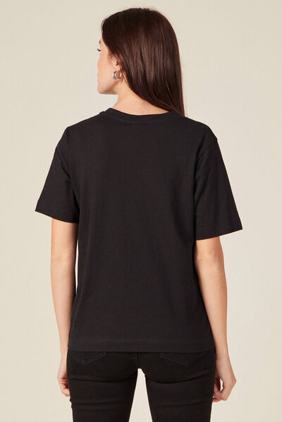 T-shirt SmileyWorld noir femme
