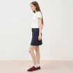 Jupe en jeans denim brut femme