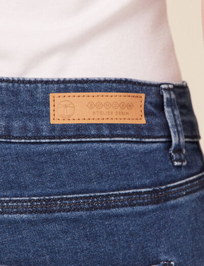 Jeans skinny 7/8ème denim stone femme