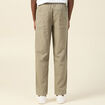 Pantalon chino à coulisse vert kaki homme