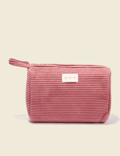 Trousse matelassée vieux rose femme