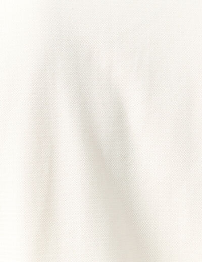 Polo manches courtes ecru homme