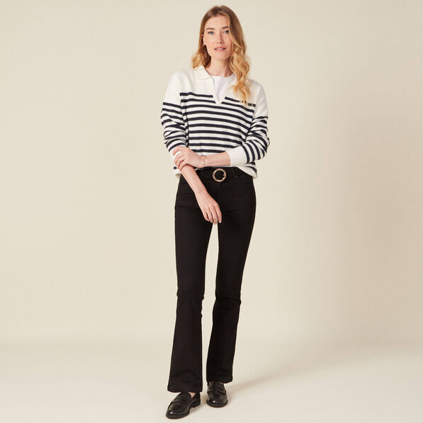 Jeans Yoko - bootcut denim noir femme