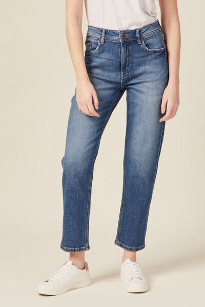 Jeans regular denim stone femme