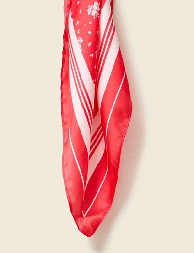 Foulard rouge fonc&eacute; femme