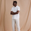 Chemise manches courtes blanc homme