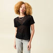 T-shirt manches courtes noir femme