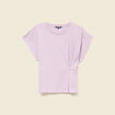 T-shirt manches courtes mauve femme