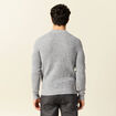 Pull manches longues gris homme