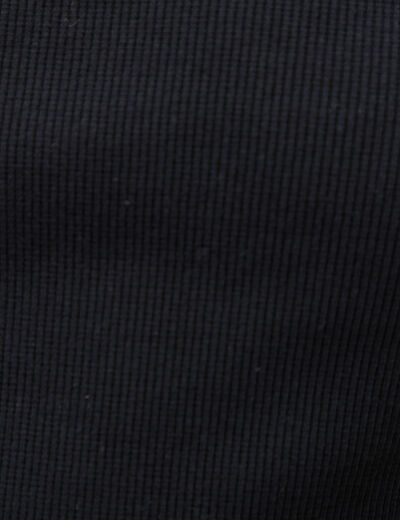 T-shirt bi-mati&egrave;re ajust&eacute; d&eacute;collet&eacute; noir femme