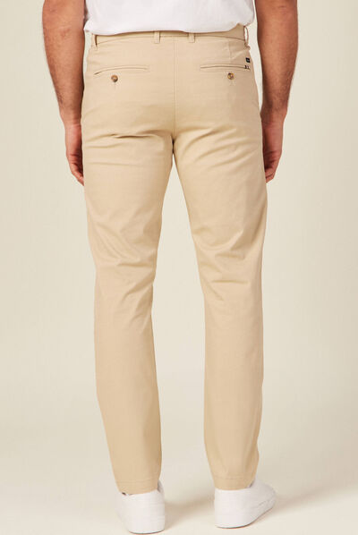 Pantalon slim Instinct chino beige homme