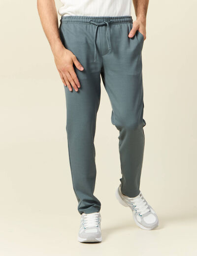 Pantalon chino jogger vert foncé homme