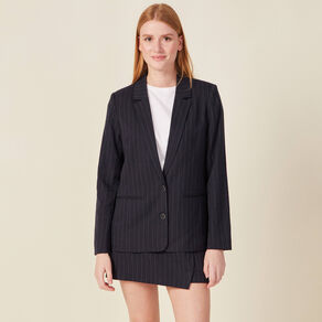 Veste blazer éco-responsable bleu femme