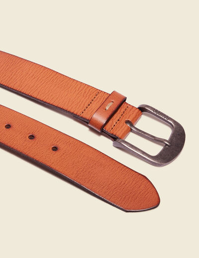 Ceinture en cuir marron homme
