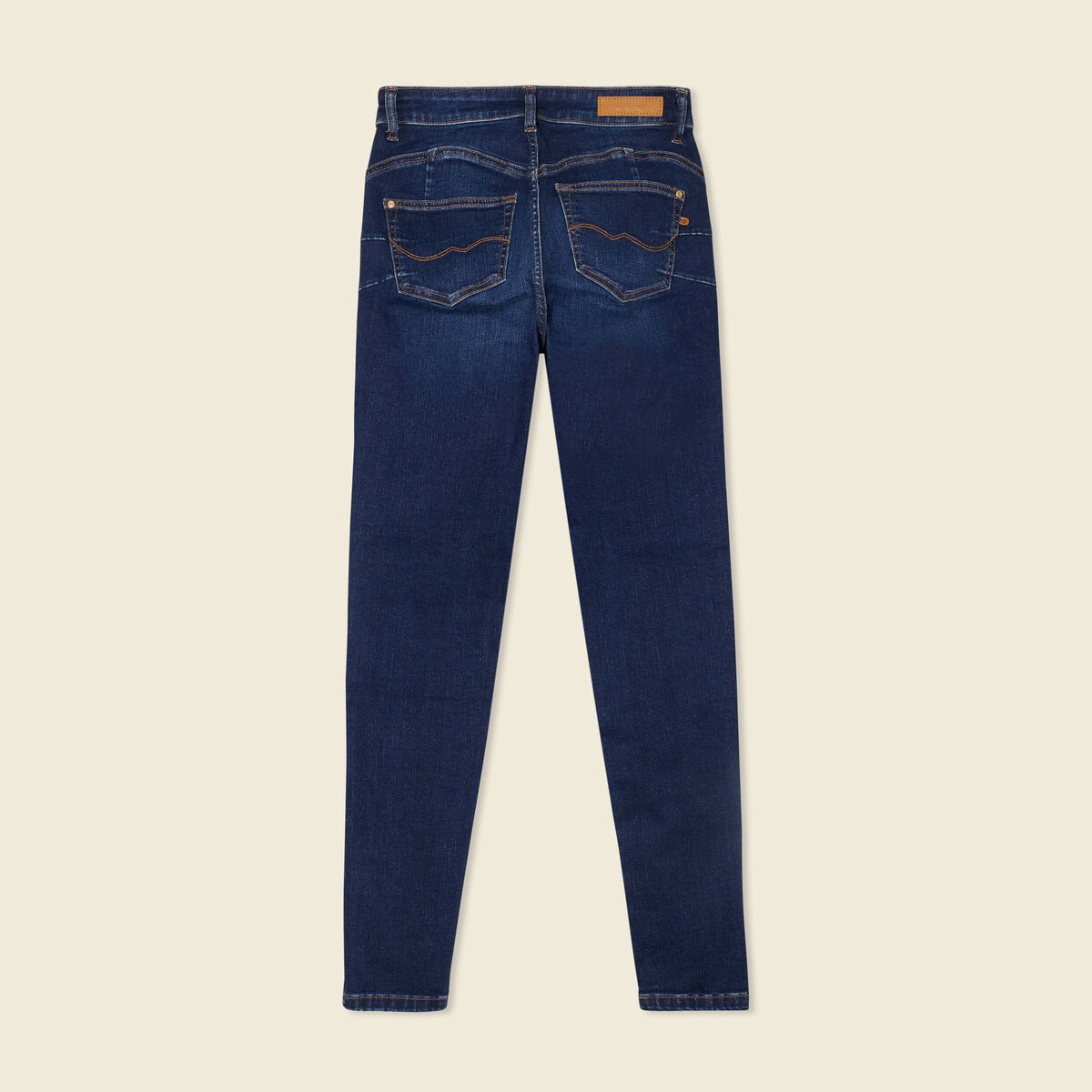Jeans skinny éco-responsable denim brut femme
