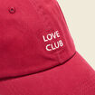 Casquette brodée prune femme
