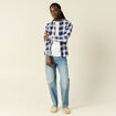 Chemise manches longues ecru homme
