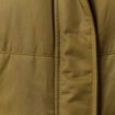 Parka droite &agrave; capuche vert kaki femme