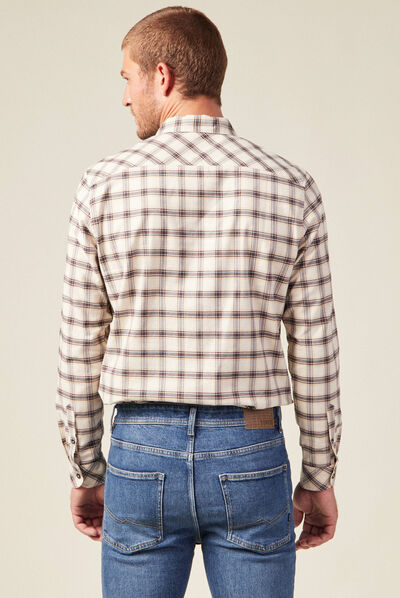 Chemise éco-responsable ecru homme