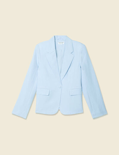 Veste esprit blazer bleu clair femme