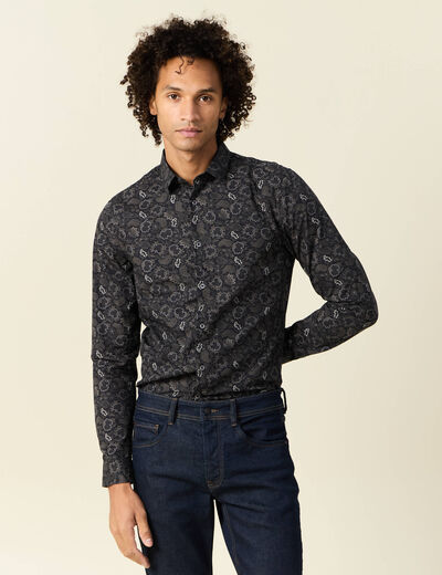 Chemise noir homme