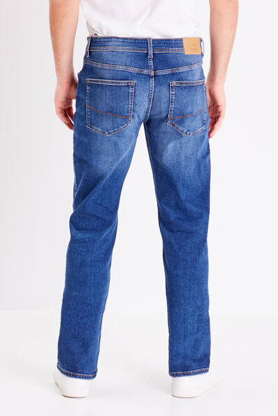 Jeans éco-responsable regular denim stone homme