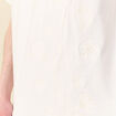 T-shirt manches courtes brod&eacute; ecru homme
