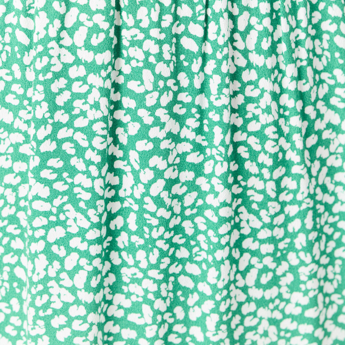 Robe évasée dos en V vert femme