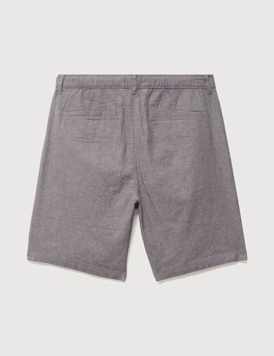 Bermuda gris fonc&eacute; homme