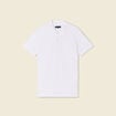 Polo manches courtes blanc homme