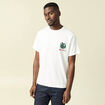 T-shirt manches courtes en coton no&euml;l ecru homme