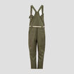 Salopette fluide boutonn&eacute;e vert fonc&eacute; femme