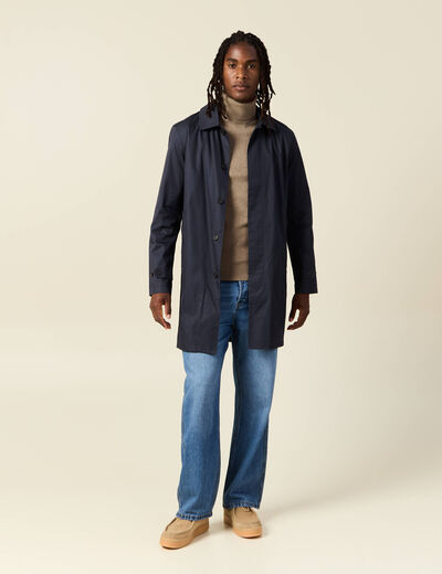 Pull manches longues taupe homme
