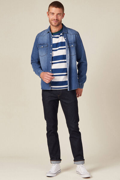 T-shirt éco-responsable ecru homme