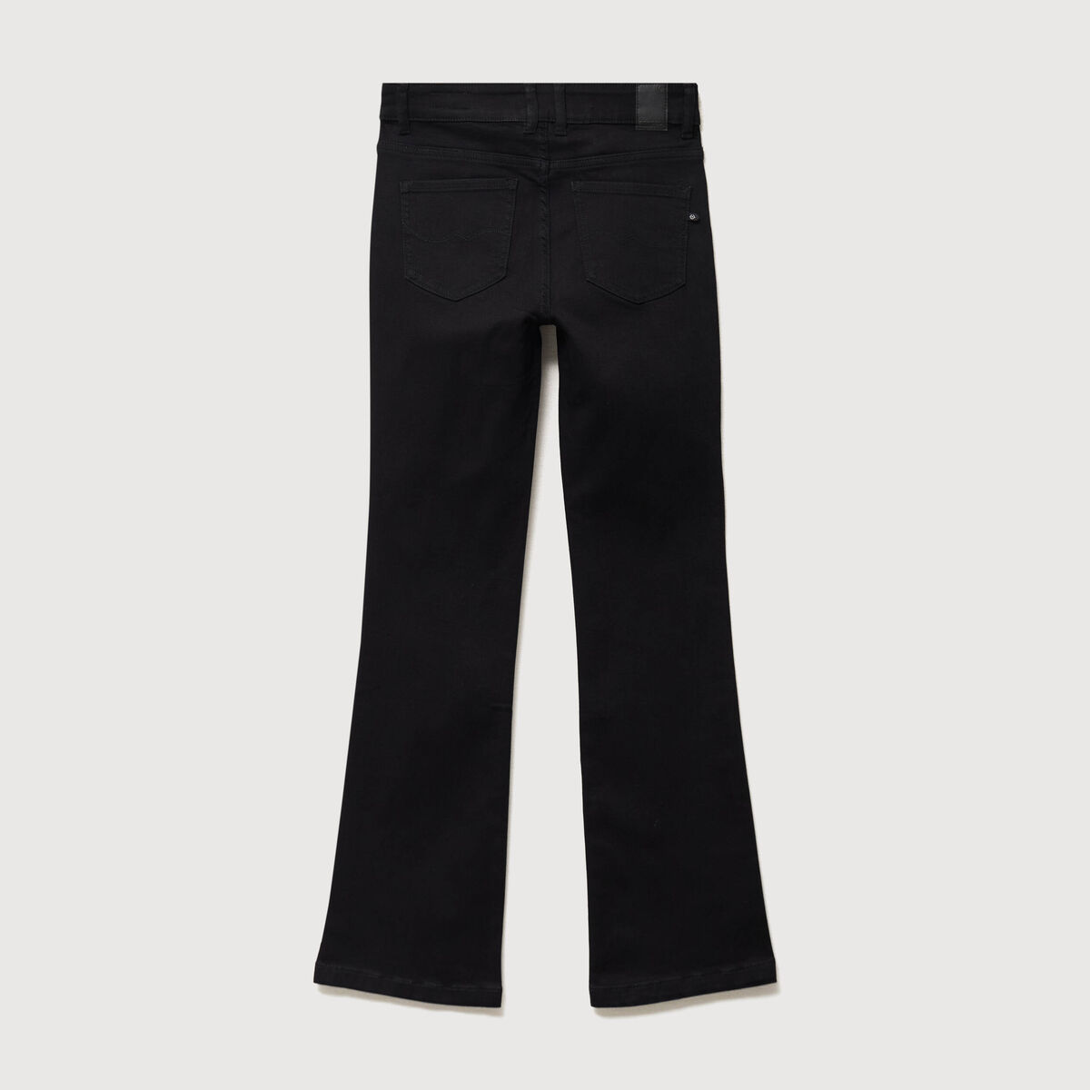 Jeans bootcut denim noir femme