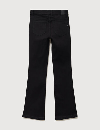Jeans bootcut denim noir femme