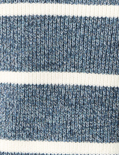 Pull manches longues bleu marine homme