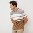 T-shirt manches courtes taupe homme