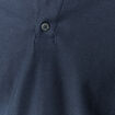 Polo manches longues en coton bleu marine homme